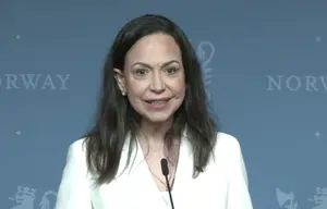 María Corina Machado, líder da oposição da Venezuela e vencedora do Nobel da Paz | Foto: Reprodução/Redes sociais