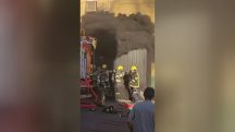 Explosão atinge bombeiros em Santana do Livramento (RS) | Foto: X/Reprodução