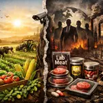 Os globalistas, que controlam o 'sistema', vendem o discurso de que o agro polui e desmata, mas isso não passa de uma estratégia para esconder os verdadeiros vilões do clima | Foto: Divulgação/Oeste | Imagem criada com auxílio de inteligência artificial