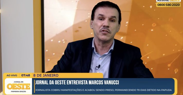 O jornalista Marcos Vanucci deu entrevista ao Jornal da Oeste