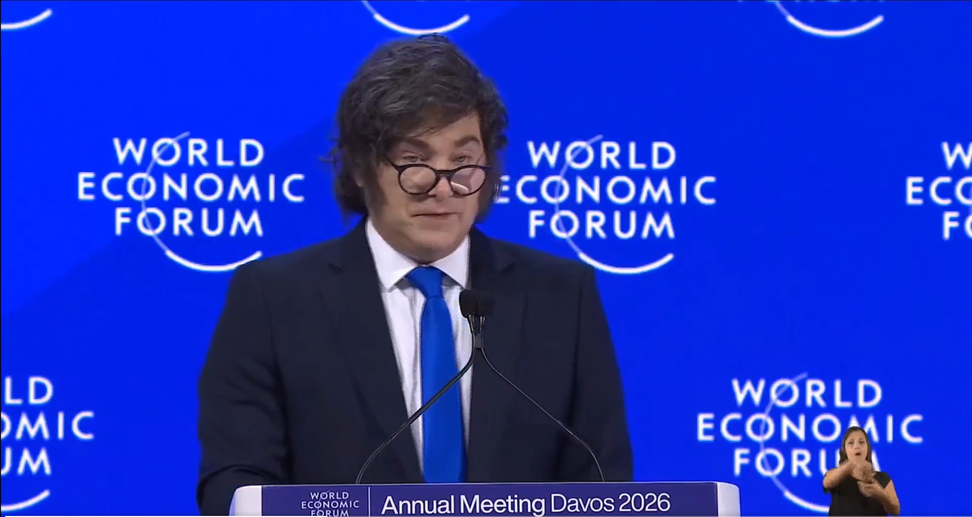 milei argentina davos livre mercado