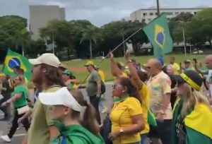 Com bandeira e cores do Brasil, manifestantes pedem anistia e criticam STF em Brasília