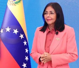 Delcy Rodríguez, vice-presidente da Venezuela | Foto: Reprodução