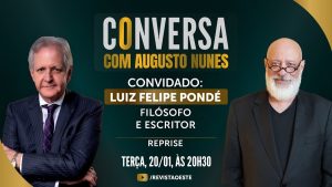 O Conversa com Augusto Nunes é transmitido às terças-feiras, das 20h30 às 21h30 | Foto: Divulgação/Oeste