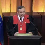 O magistrado Maikel José Moreno Pérez é o atual presidente do Tribunal Supremo de Justiça da Venezuela | Foto: X/Reprodução