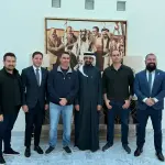 Comitiva de Flávio Bolsonaro durante visita ao Bahrein nesta sexta-feira, 30 | Foto: Divulgação/Assessoria
