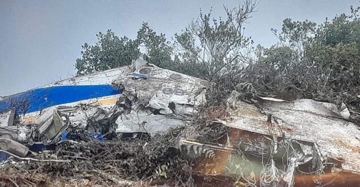 Avião da Satena cai no nordeste da Colômbia | Foto: Redes sociais/Reprodução