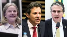 Gleisi, Haddad e Santana