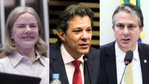 Gleisi, Haddad e Santana