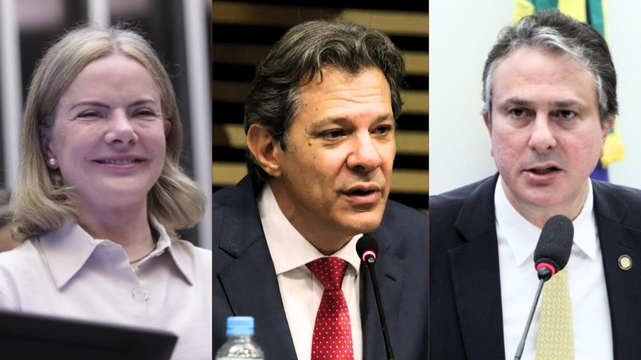 Gleisi, Haddad e Santana