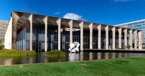 Sede do Itamaraty, em Brasília, Brasil. Israel, Irã, EUA, Estados Unidos