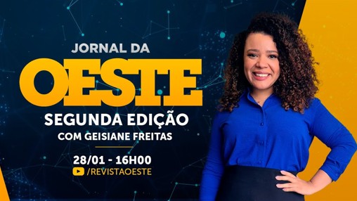 O Jornal da Oeste, Segunda Edição é transmitido de segunda a sexta, das 16h às 17h45 | Foto: Divulgação/Oeste