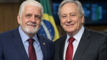 O senador petista Jaques Wagner e o ex-ministro da Justiça de Lula, Ricardo Lewandowski: conflito de interesses | Foto: Montagem sobre reprodução nas redes sociais/IA