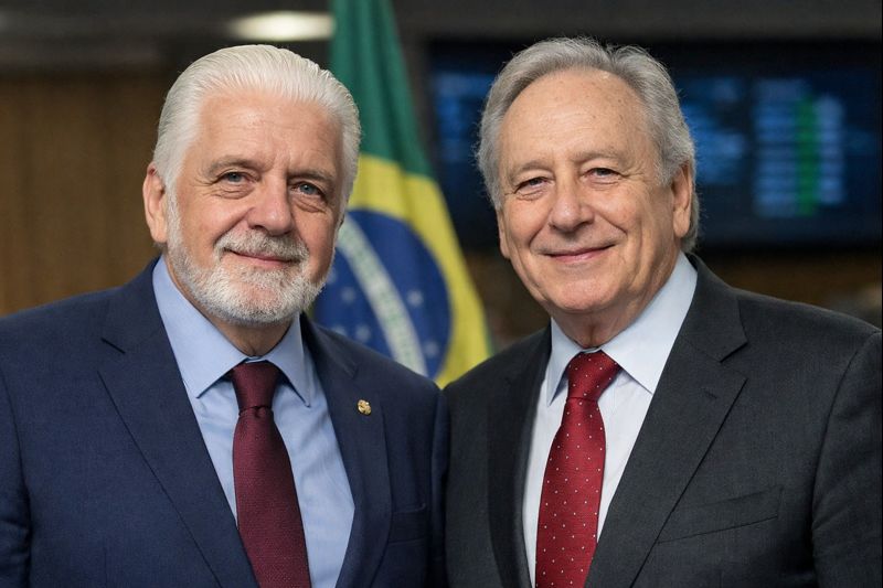 O senador petista Jaques Wagner e o ex-ministro da Justiça de Lula, Ricardo Lewandowski: conflito de interesses | Foto: Montagem sobre reprodução nas redes sociais/IA