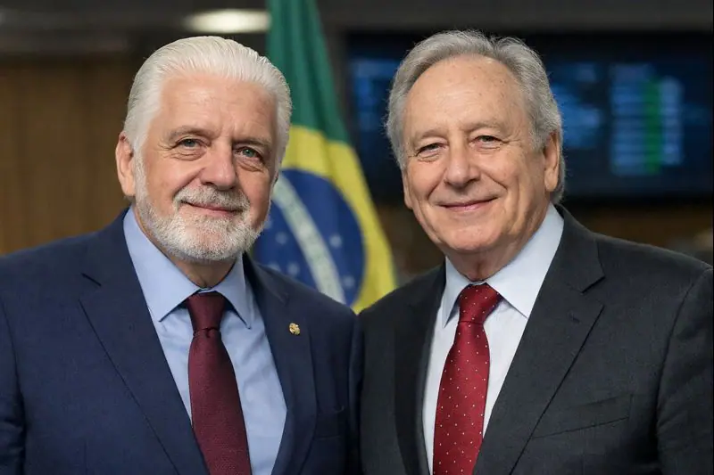 O senador petista Jaques Wagner e o ex-ministro da Justiça de Lula, Ricardo Lewandowski: conflito de interesses | Foto: Montagem sobre reprodução nas redes sociais/IA