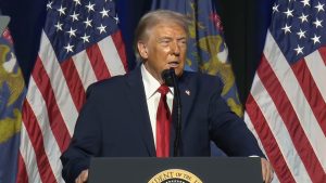 Donald Trump discursa em Detroit | Foto: White House/Divulgação