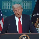 Trump discursa à nação na Casa Branca, em Washington | Foto: White House/Divulgação