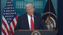 Trump discursa à nação na Casa Branca, em Washington | Foto: White House/Divulgação