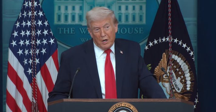 Trump discursa à nação na Casa Branca, em Washington | Foto: White House/Divulgação