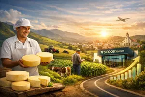 No passado, a comercialização do queijo canastra era proibida, o que afetava a renda e a autoestima dos produtores | Foto: Divulgação/Oeste | Imagem criada com o auxílio de inteligência artificial