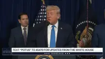 O presidente dos Estados Unidos, Donald Trump, durante a coletiva de imprensa na Casa Branca após o ataque contra a Venezuela | Foto: YouTube White House
