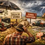 O seguro rural, que inicialmente deveria ajudar, não está cumprindo a proposta inicial | Foto: Divulgação/Oeste | Imagem criada com o auxílio de inteligência artificial