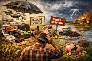 O seguro rural, que inicialmente deveria ajudar, não está cumprindo a proposta inicial | Foto: Divulgação/Oeste | Imagem criada com o auxílio de inteligência artificial