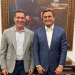 O secretário-chefe da Casa Civil do governo de São Paulo, Roberto Carneiro, e o presidente do PP no Estado, Maurício Neves | Foto: Divulgação/Progressistas
