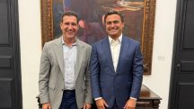 O secretário-chefe da Casa Civil do governo de São Paulo, Roberto Carneiro, e o presidente do PP no Estado, Maurício Neves | Foto: Divulgação/Progressistas