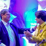 Tarcísio e Michelle devem entrar em cena novamente para conseguir a prisão domiciliar humanitária a Bolsonaro | Foto: Douglas Gomes/Republicanos