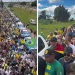 Imagens do 6º dia da caminhada convocada pelo deputado Nikolas Ferreira