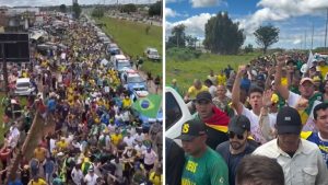 Imagens do 6º dia da caminhada convocada pelo deputado Nikolas Ferreira