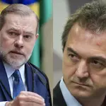 O ministro do STF Dias Toffoli e o empresário Joesley Batista | Foto: Montagem sobre divulgação/Agência Brasil