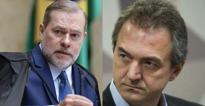 O ministro do STF Dias Toffoli e o empresário Joesley Batista | Foto: Montagem sobre divulgação/Agência Brasil