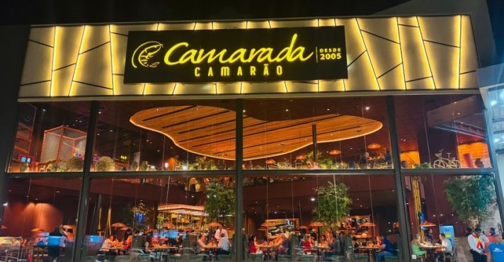 Fachada do restaurante cuja rede seria adquirida por meio de recursos aplicados em CDBs do Master | Foto: Divulgação/Camarada Camarão