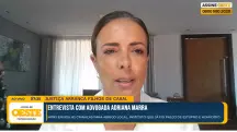 A advogada Adriana Marra, durante entrevista a Oeste/b> | Foto: Reprodução/YouTube/Revista Oeste