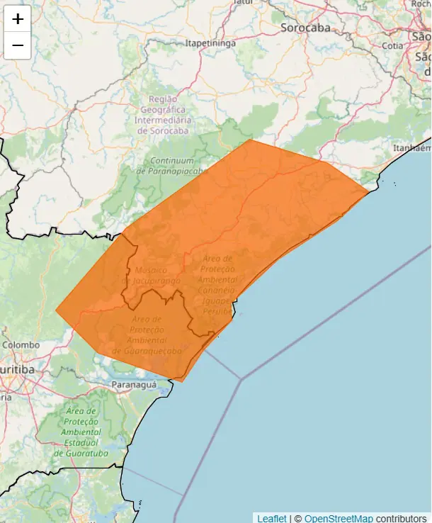 Regiões de São Paulo e Paraná devem registrar acumulados de chuva | Foto: Reprodução/Inmet
