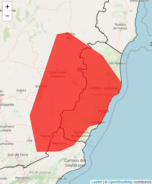 Alertas de chuvas intensas emitidos pelo Inmet | Foto: Reprodução/Inmet