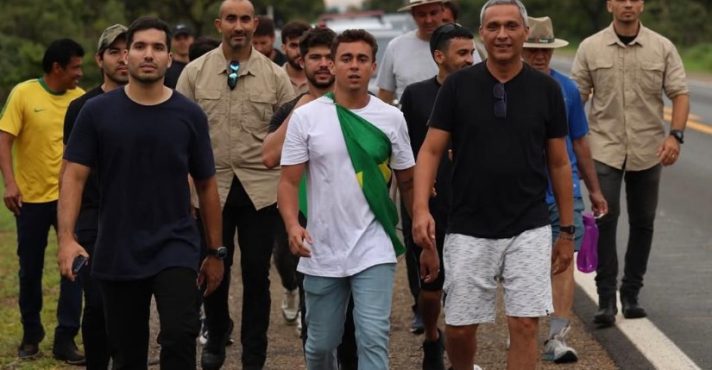 andré fernandes nikolas ferreira gustavo gayer - caminhada mg brasília - carta ao povo