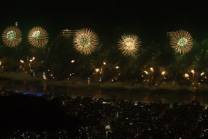 Praia de Copacabana Queima de fogos de Ano Novo no Cristo Redentor, zona sul do Rio de Janeiro — 1°/1/2026 | Foto: Maurício Pingo/Agência O Dia/Agência Estado