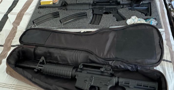 Armas apreendidas na primeira fase da Operação Fogo Amigo, em 2024 | Foto: Divulgação/MP-BA