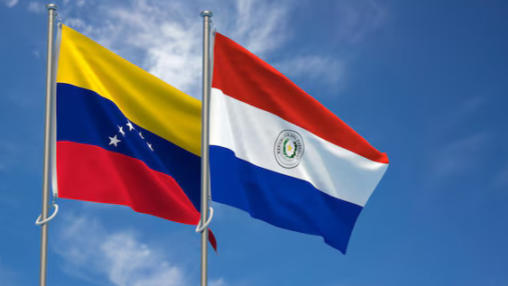 Bandeiras da Venezuela e do Paraguai | Foto: Reprodução