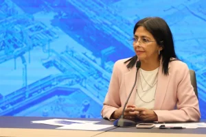 Delcy Rodríguez é a atual vice-presidente da Venezuela | Foto: Prensa Presidencial/Divulgação