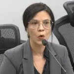 A delegada Janaina Pereira Lima Palazzo, responsável por questionar Vorcaro | Foto: Reprodução/STF