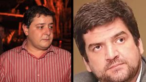À esquerda, Fábio Luís Lula da Silva, o Lulinha; a direita, seu sócio Kalil Bittar