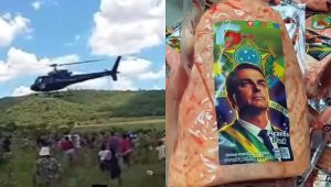 As carnes possuem a imagem do ex-presidente Jair Bolsonaro em suas embalagens | Foto: Reprodução/Redes sociais