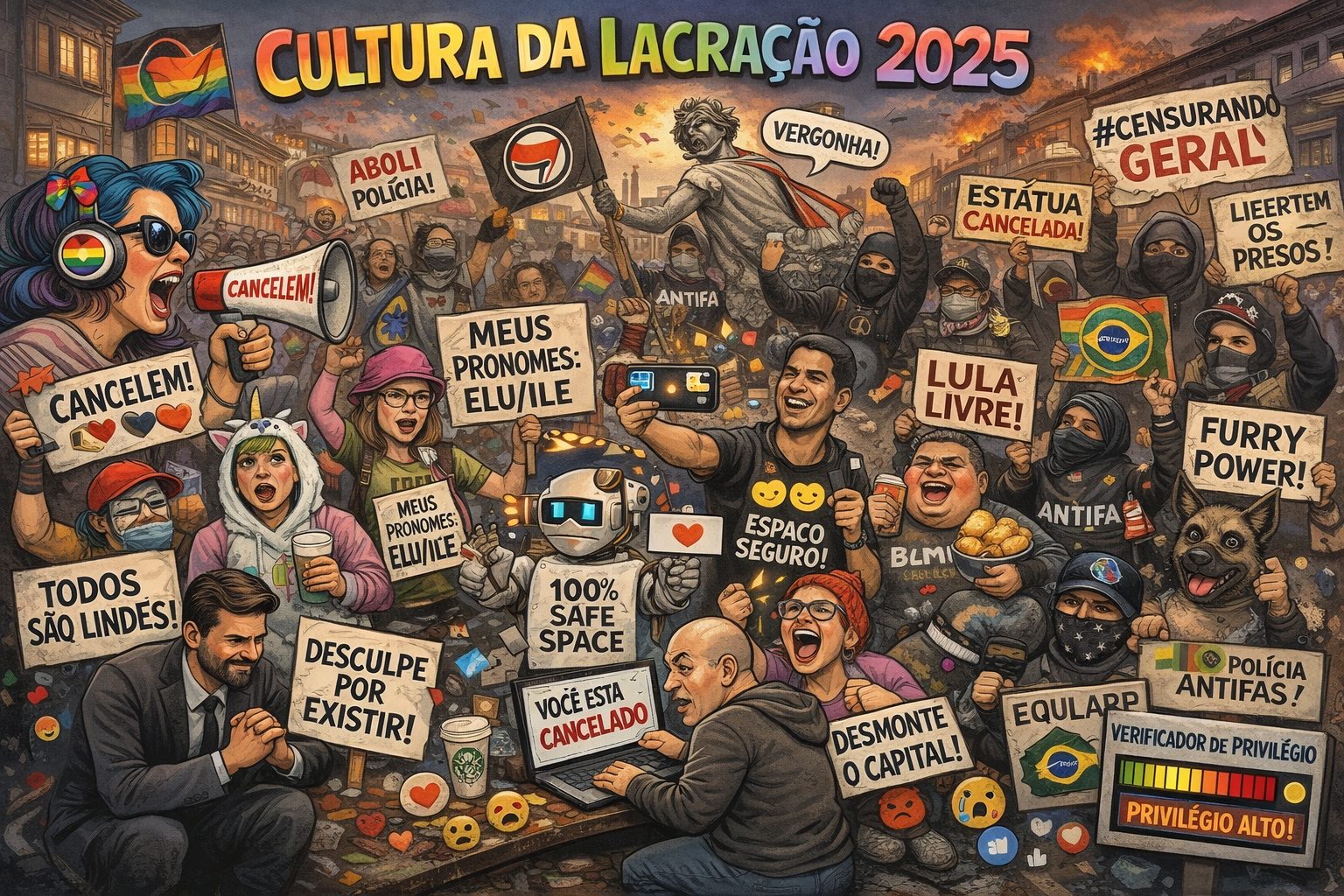 A turma da lacração | Foto: IA