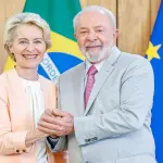 Lula e Ursula von der Leyen | Foto: Reprodução/Palácio do Planalto