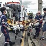Ação conjunta da Saúde, FAS e Guarda Municipal interna pessoa em situação de rua para tratamento | Foto: Levy Ferreira/SECOM