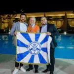 Lula com dirigentes da escola de samba Acadêmicos de Niterói | Foto: Divulgação